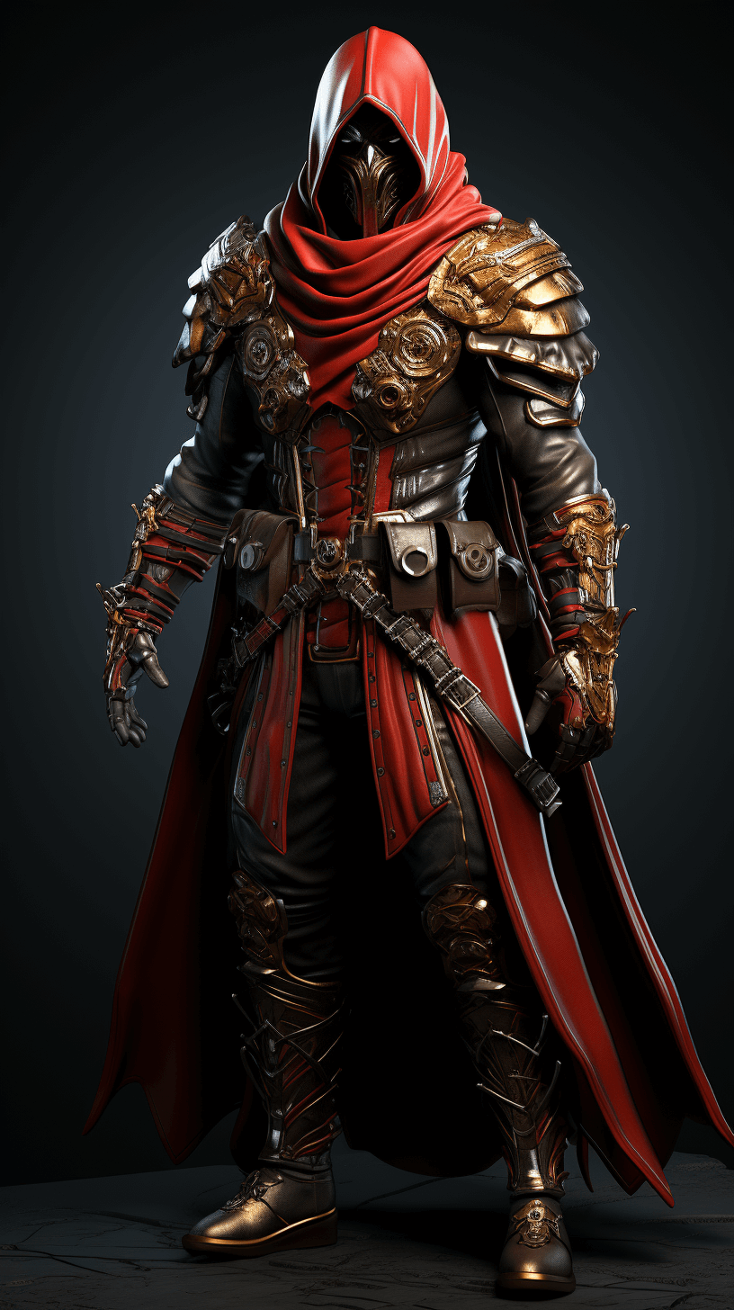 Assassin-in-red-and-black-dress